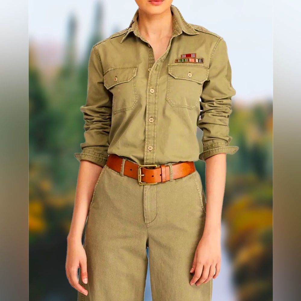Polo Ralph Lauren Women’s Chino Military Shirt